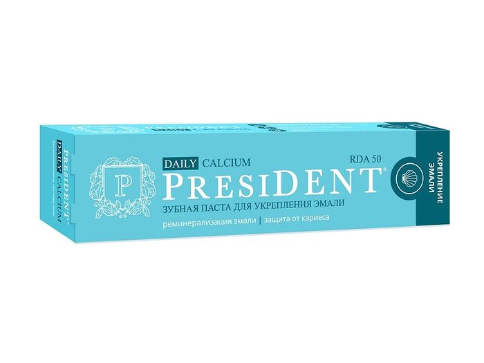 Зубная паста President Daily Calcium 68г