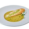Фото к позиции меню Крем-суп сырный с брокколи и шпинатом