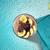Фото к позиции меню Смузи с бананом овсянкой и шоколадной пастой