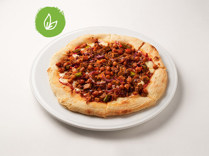 Пицца Veggi с нутом и соусом кешью 30 см на тонк. тесте