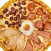 Фото к позиции меню Пицца 4 мяса (толстое тесто)