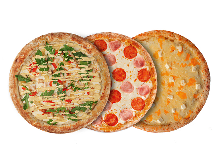 Сет 3 круглые пиццы