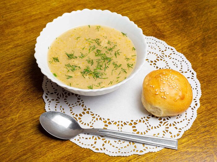 Суп Сырный на мясном бульоне