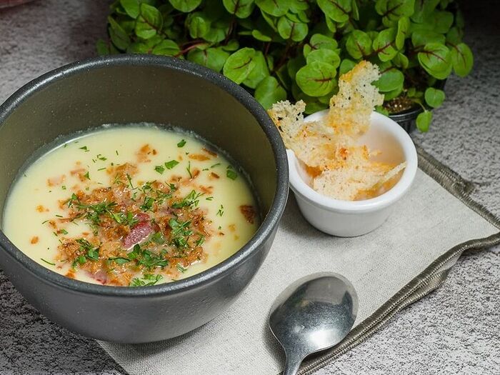 Суп-пюре Картофельный с говяжьим беконом