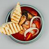 Фото к позиции меню Остро-томатный суп с морепродуктами