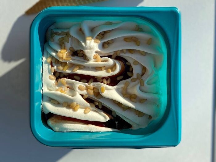 Мороженое Кедровый орех веган в мини-ванне
