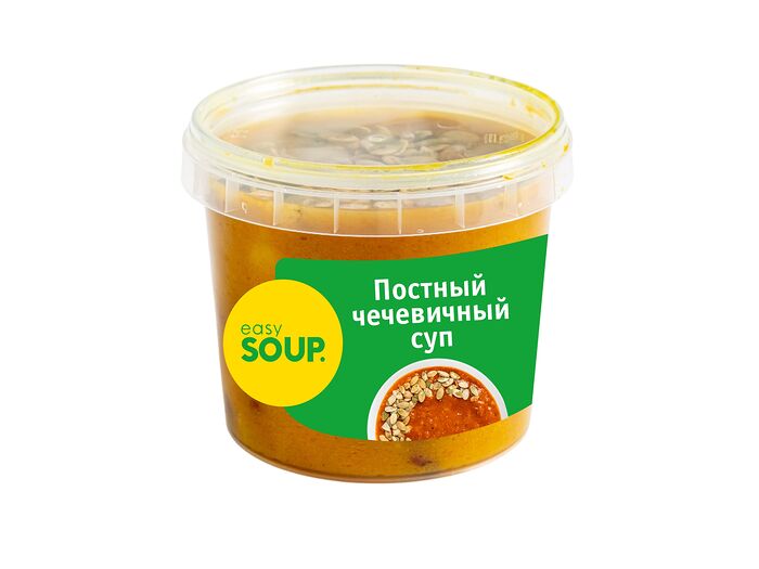 Охлажденный постный чечевичный суп