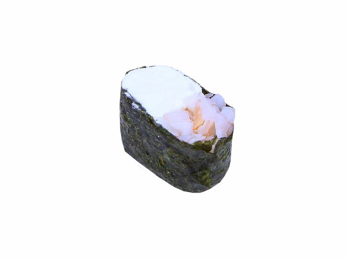 Суши-гункан с креветкой и сыром