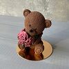 Фото к позиции меню Шоколад фигурный Медвежонок с розами