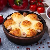 Шампиньоны, запеченные с сыром на кеци