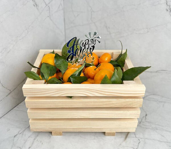 Ящик с мандаринами