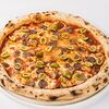 Фото к позиции меню Пиццы с колбасками и оливками