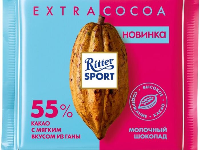 Ritter sport какао из Ганы