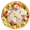 Фото к позиции меню Пицца с ветчиной, грибами и муссом