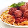 Фото к позиции меню Фрикадельки со спагетти под томатным соусом