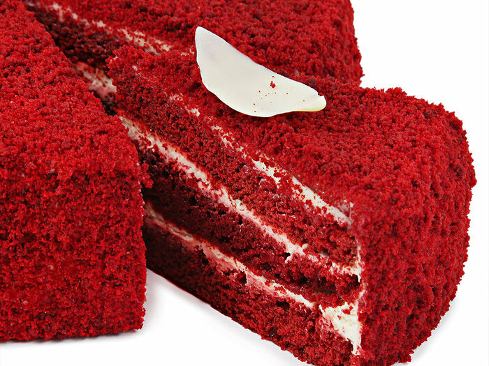 Торт бисквитный Красный бархат