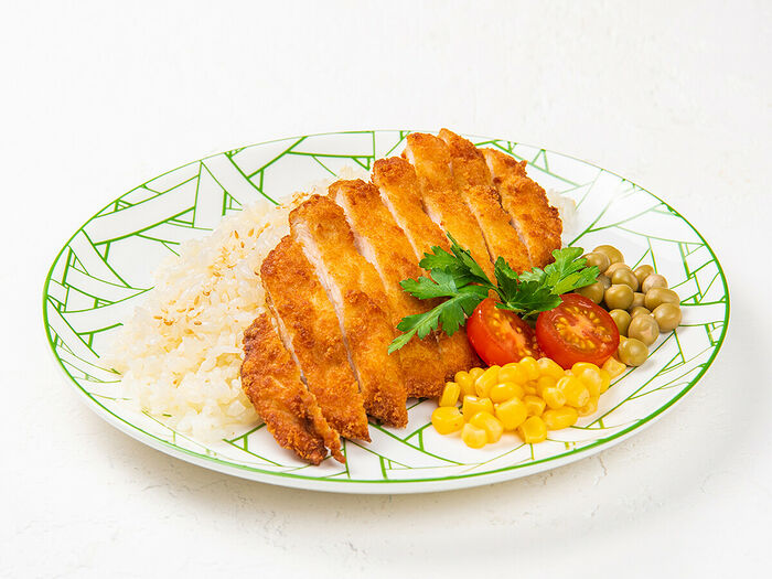 Курица Тонкацу с рисом