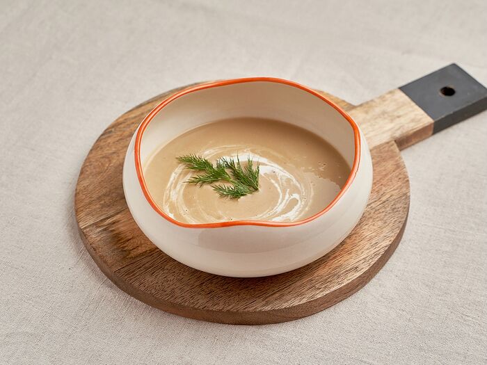 Суп из белых грибов с трюфельным маслом