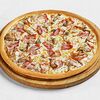 Фото к позиции меню Пицца с беконом и вешенками на классическом тесте