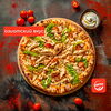 Фото к позиции меню Кисло-сладкий цыпленок пицца 32 см