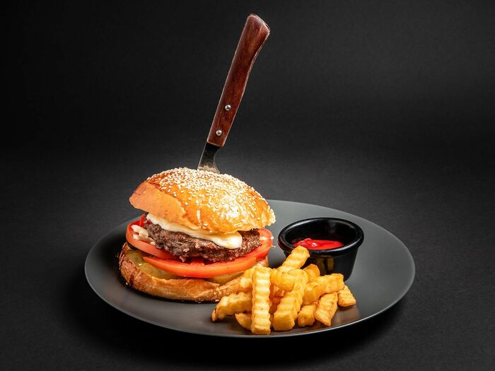 Азбургер с котлетой из телятины