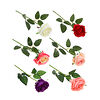Фото к позиции меню Ladecor цветок искусственный в виде открытой розы, 52 см, пластик, 6 цветов