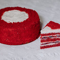 Торт Красный Бархат порция