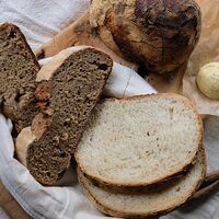Хлебная корзина из ремесленного хлеба