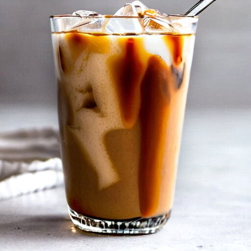 Caramel vanilla iced coffee