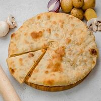 Пирог с картошкой и грибами