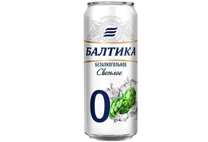 Балтика 0 Безалкогольное пиво банка 0,45л