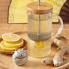 Фото к позиции меню Согревающий чай с имбирём, мёдом, чабрецом и лимоном
