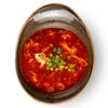 Фото к позиции меню Томатный суп с курицей и яйцом