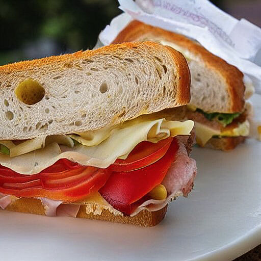 Grilled ham, cheese & tomato