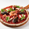 Фото к позиции меню Пицца с морепродуктами на ржаном тесте