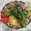 Фото к позиции меню Казан-кебаб из говядины с овощным салатом