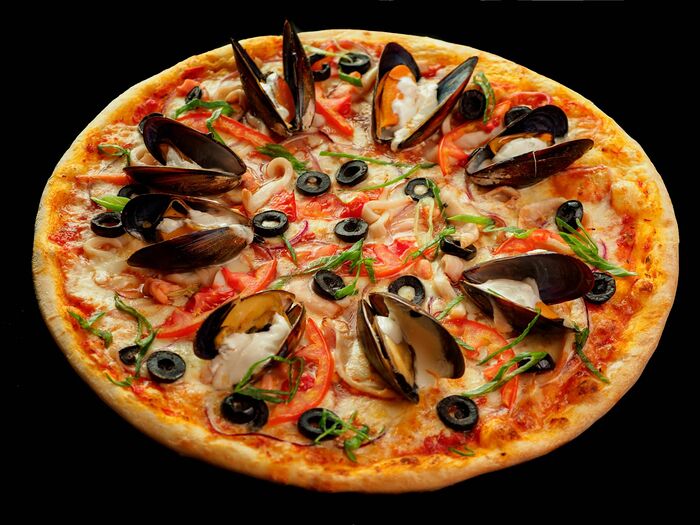 Пицца С морепродуктами