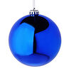 Фото к позиции меню Сноу бум шар глянцевый, 14см, пластик, синий