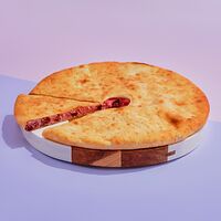 Осетинский пирог 24 см с творогом и вишней