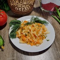 Салат капустный с морковью