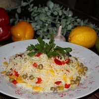 Рис шафран с овощами