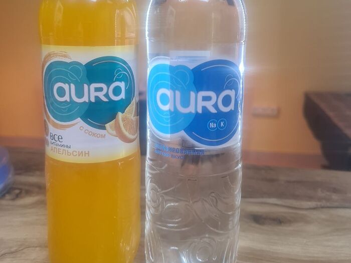 Aura с соком апельсина