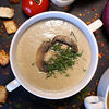 Фото к позиции меню Крем-суп сливочно-грибной