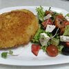 Фото к позиции меню Куриный шницель с греческим салатом