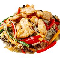 Той-а-wok с цыпленком чили