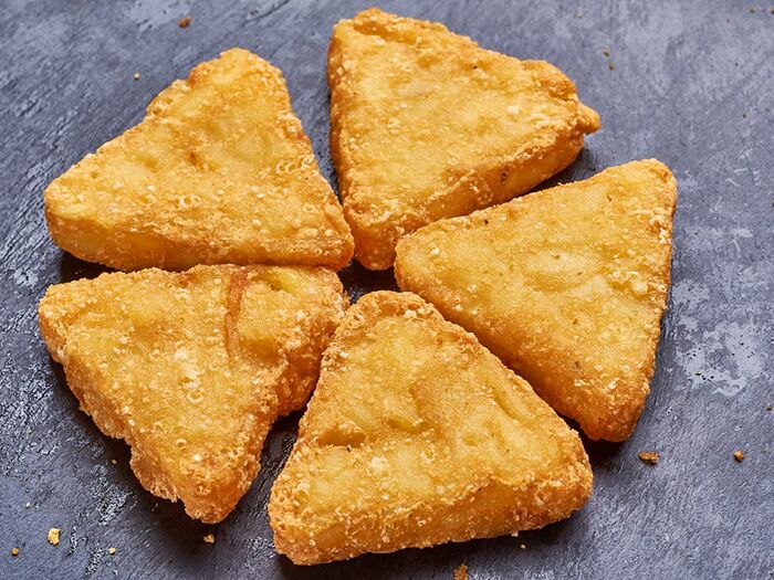 Треугольники картофельные с сыром