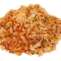 Рис с беконом и капустой Кимчи