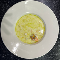 Суп Сливочно-сырный с морепродуктами и беконом С собой