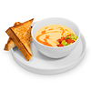 Фото к позиции меню Крем-суп из картофеля с лососем