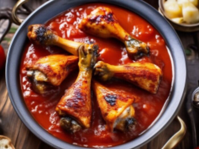 Куриные ножки в томатном соусе